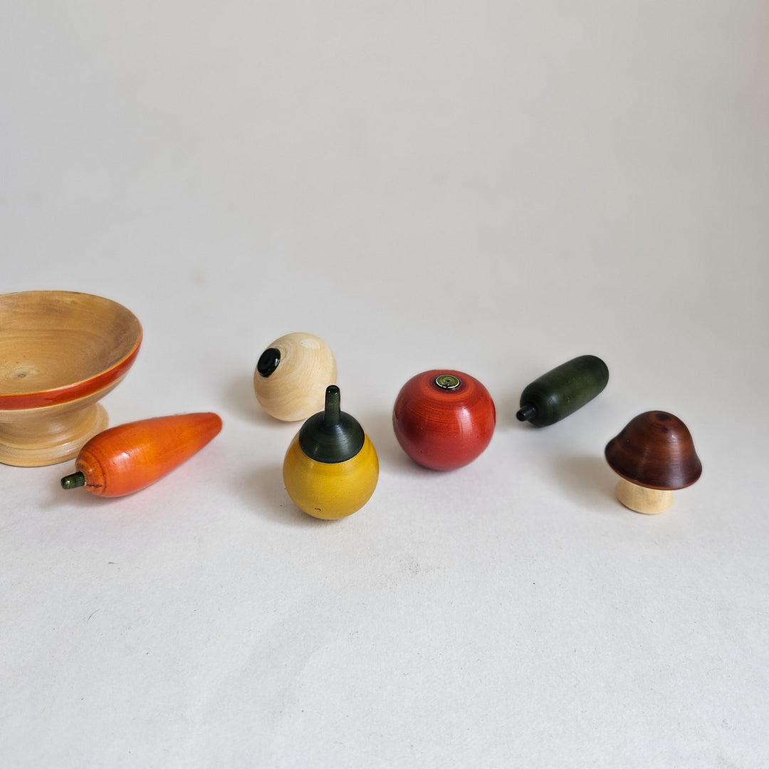 Wooden Mini Vegetable Set | Handmade Etikopakka Pretend Play Toy | 2+ Years