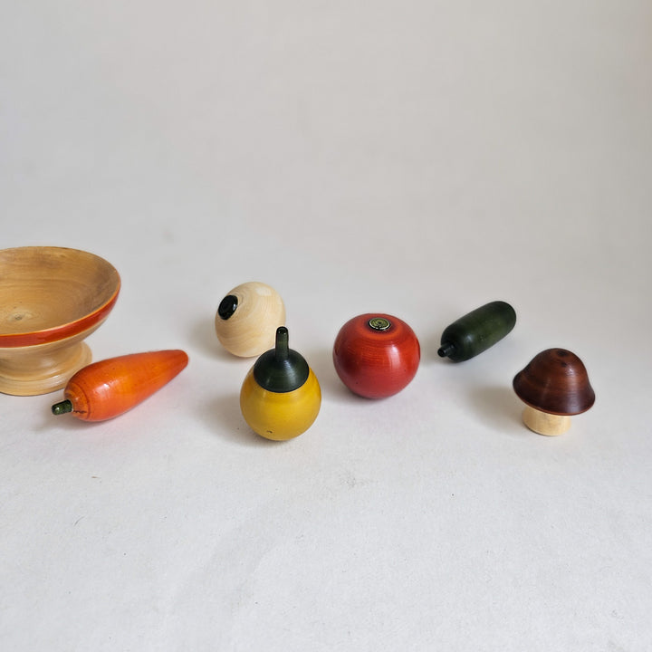 Wooden Mini Vegetable Set | Handmade Etikopakka Pretend Play Toy | 2+ Years