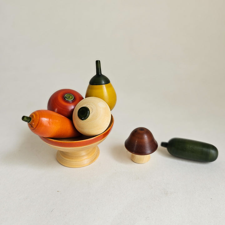 Wooden Mini Vegetable Set | Handmade Etikopakka Pretend Play Toy | 2+ Years