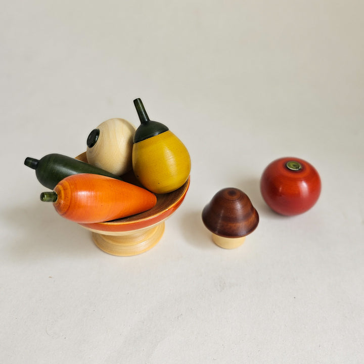 Wooden Mini Vegetable Set | Handmade Etikopakka Pretend Play Toy | 2+ Years