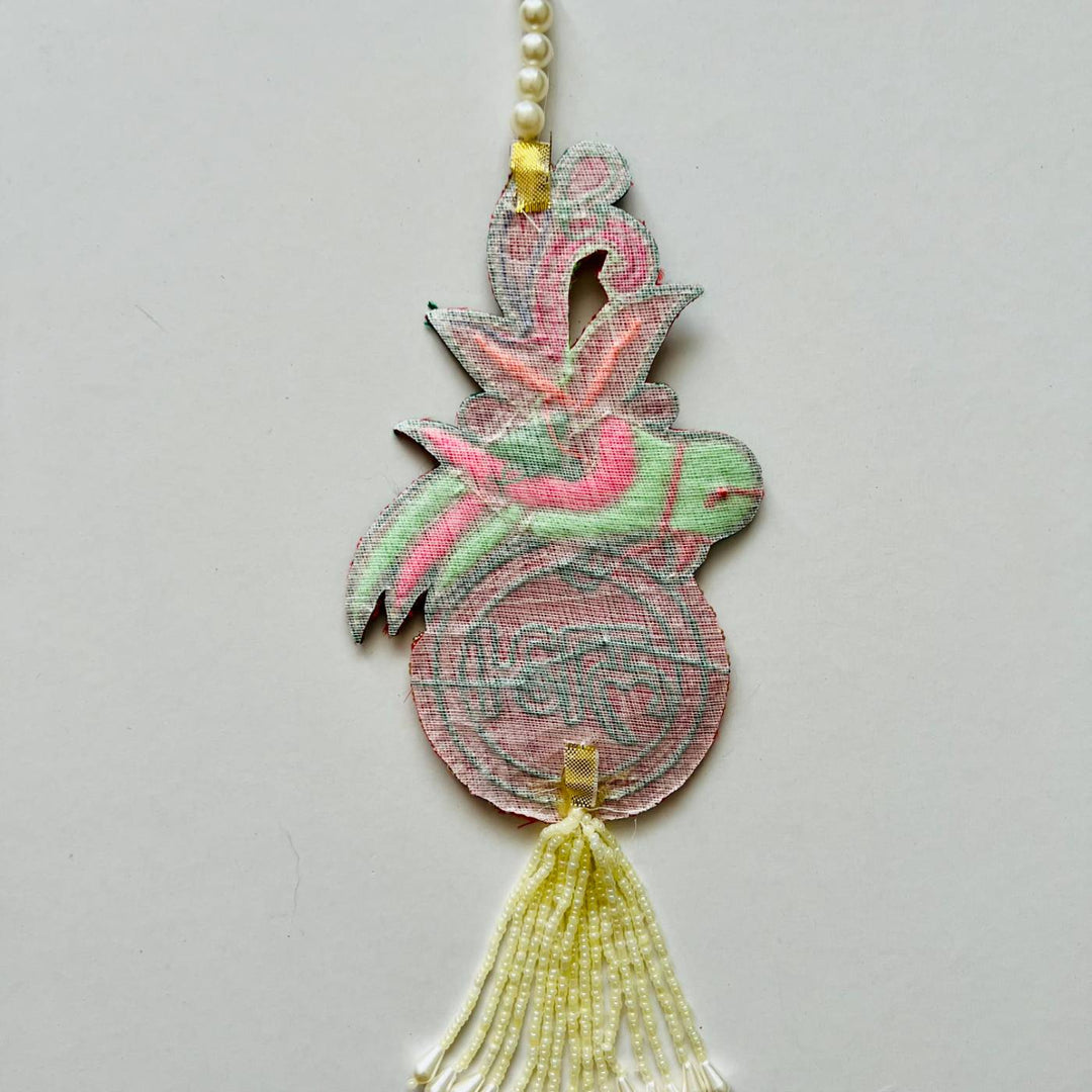 2 Pc | Handmade Beaded Parrot Shubhlabh Hanging