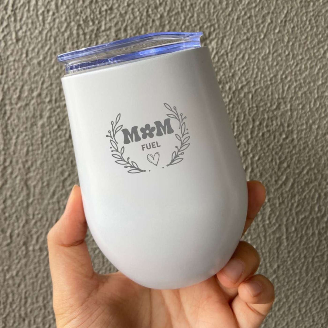 Customized Handmade Engraved Mom Fuel Stainless Steel Tumbler