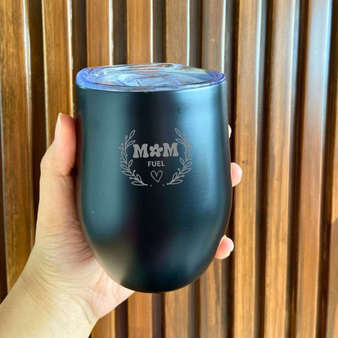 Customized Handmade Engraved Mom Fuel Stainless Steel Tumbler