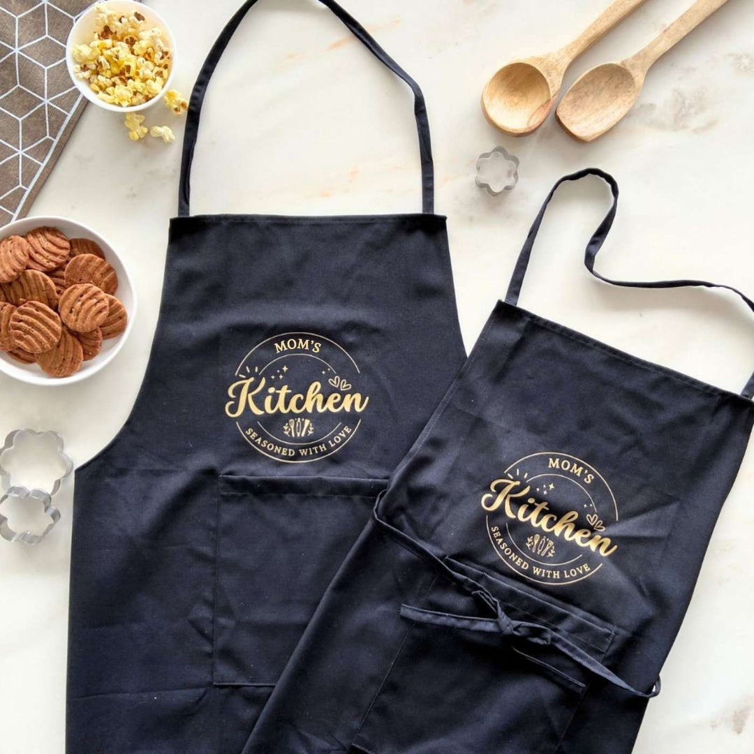 Printed Mom'S Kitchen Cotton Apron