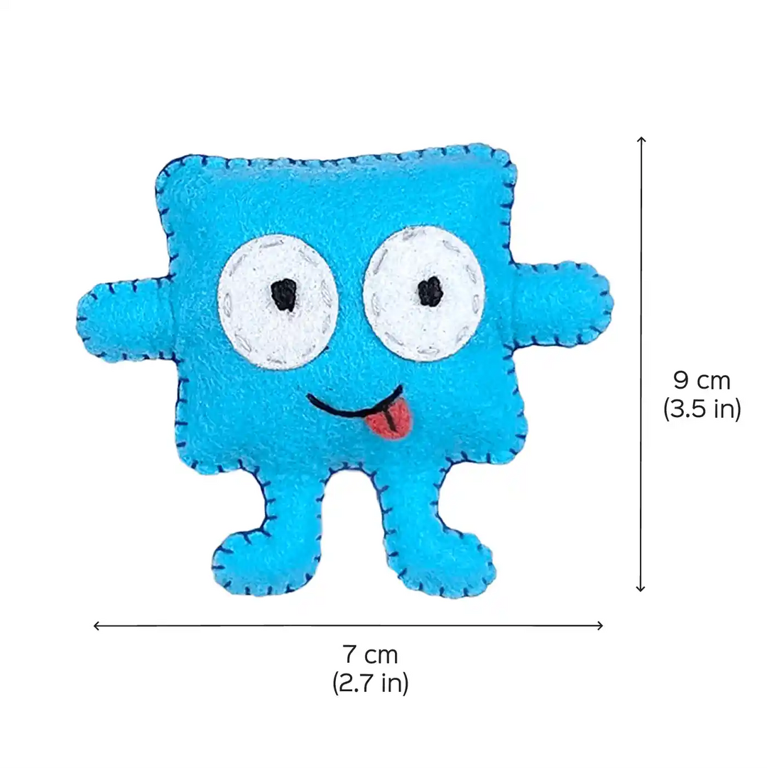 Handmade Monster Theme Felt Brooches | Set Of 4