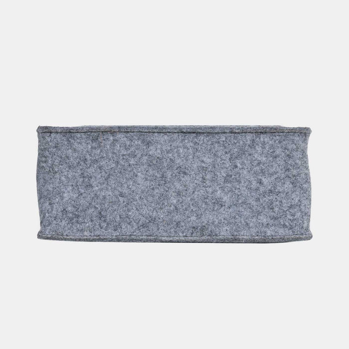 Eco-felt & Vegan Leather Bottle Carrier Bag