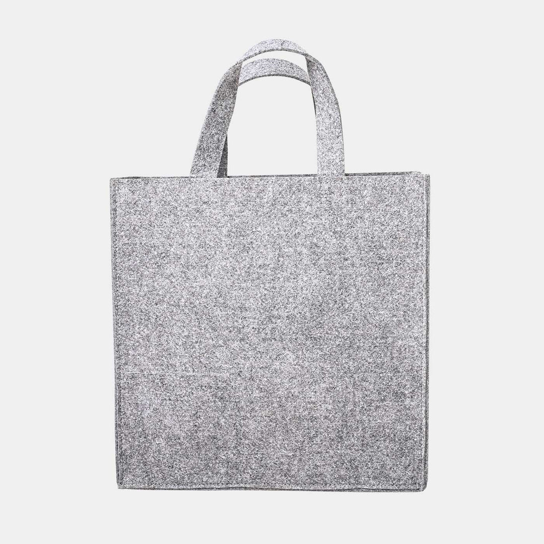 Eco-felt & Vegan Leather Carry Bag