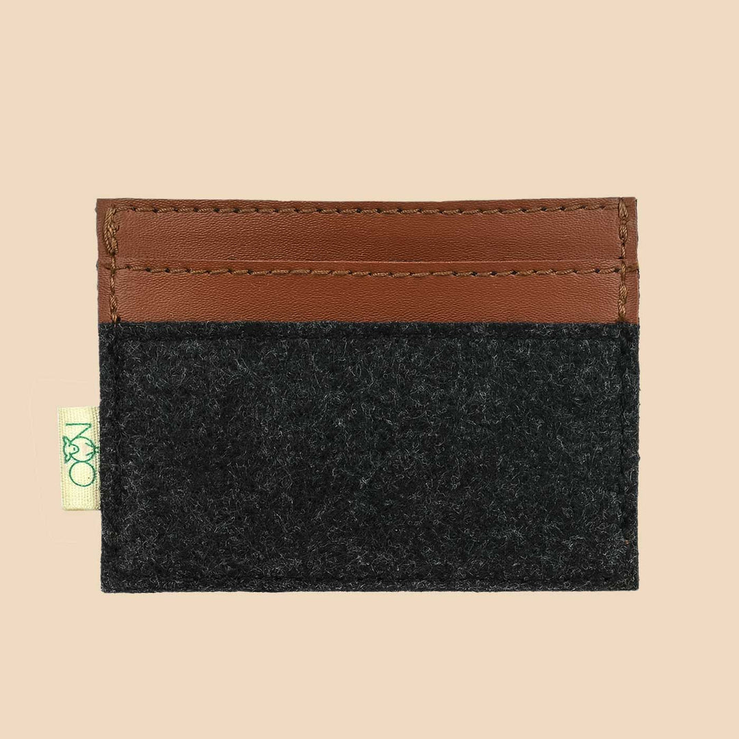 Eco-felt & Vegan Leather Card Holder