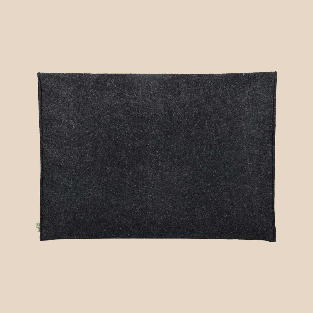 Eco-felt & Vegan Leather Laptop Sleeve