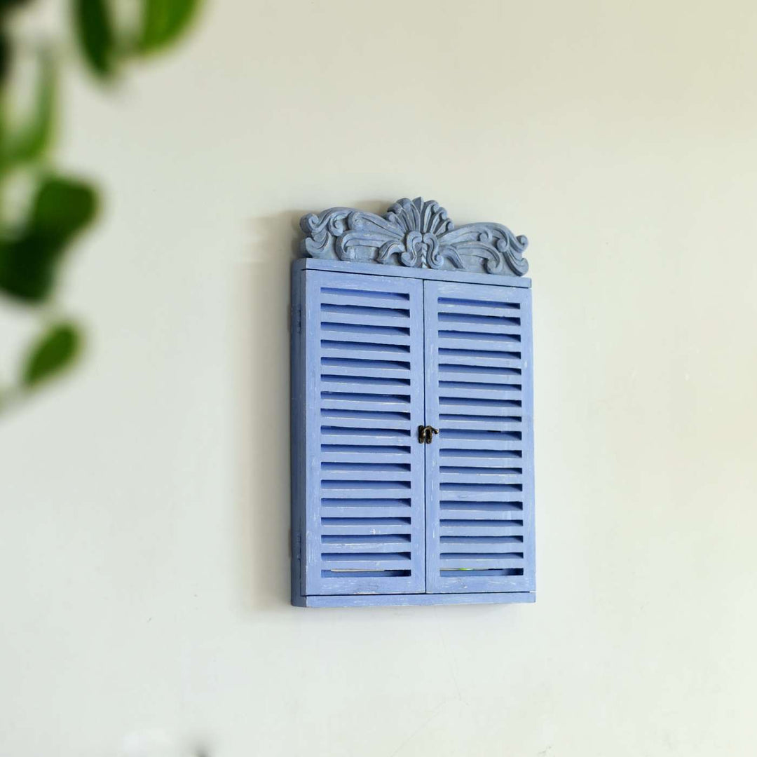 Ornate Carved Window Personalised Distress Finish Pine Wood Nameplate