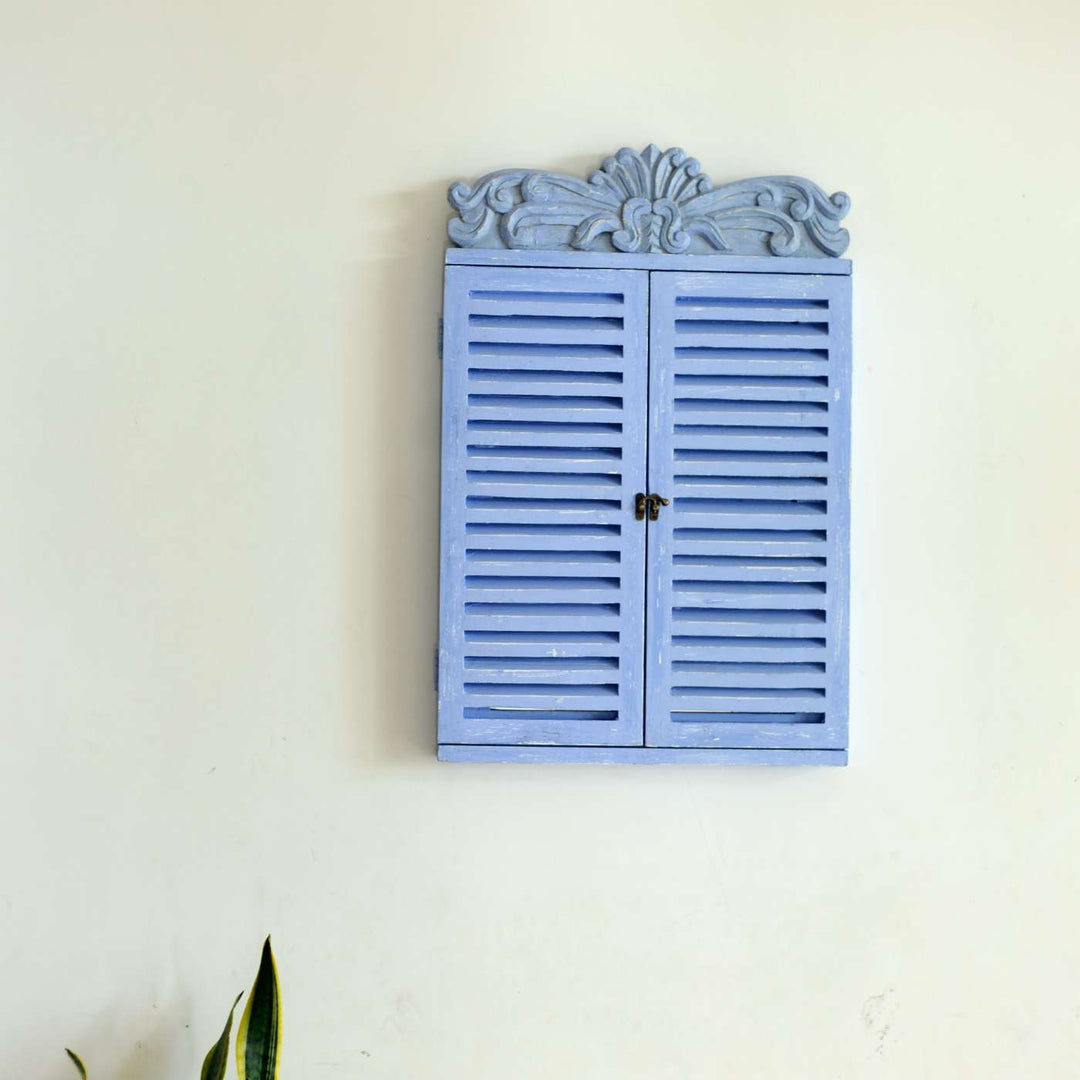 Ornate Carved Window Personalised Distress Finish Pine Wood Nameplate