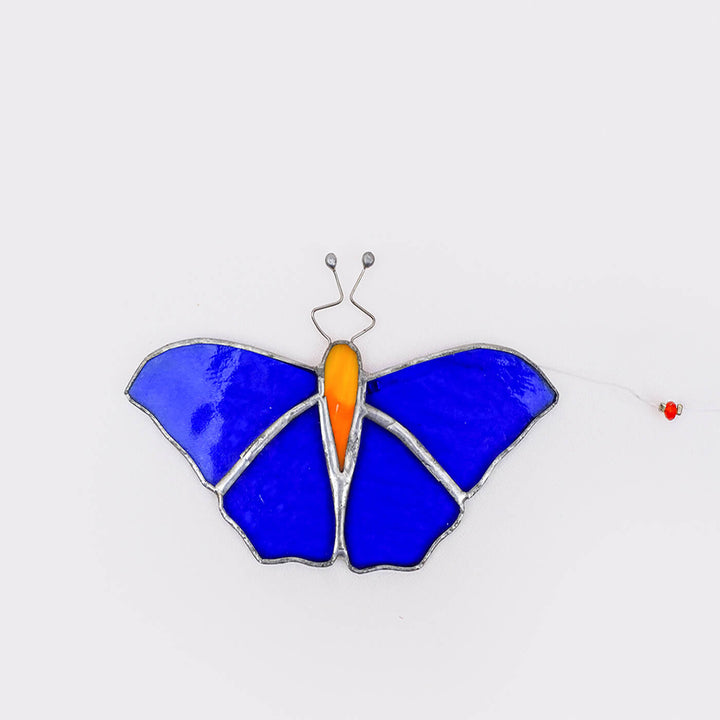 Handcrafted Stained Glass Hanging Suncatcher Butterfly