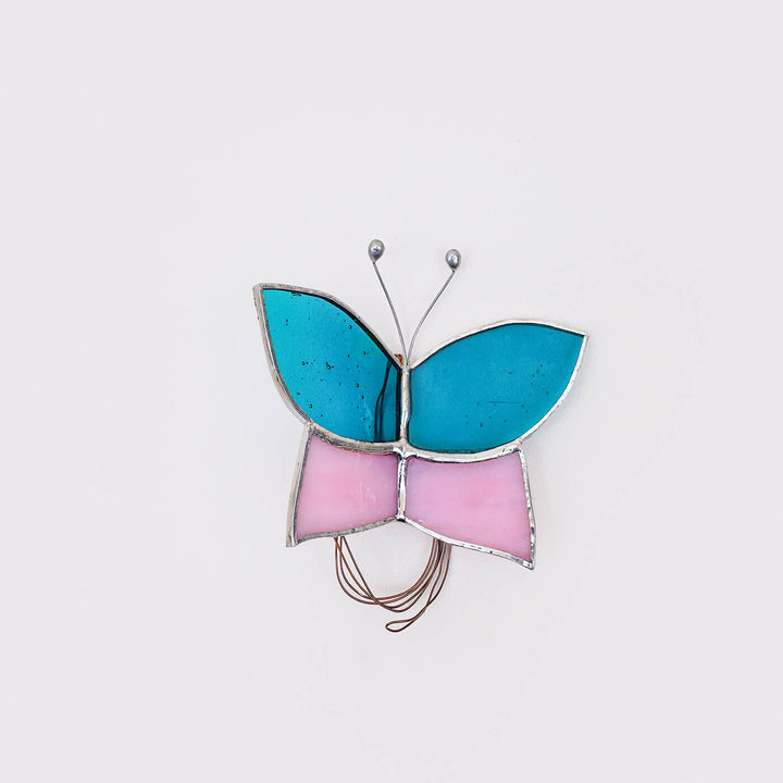 Handcrafted Stained Glass Hanging Suncatcher Butterfly