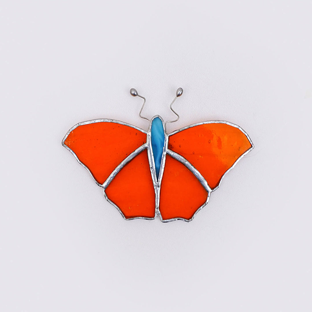 Handcrafted Stained Glass Hanging Suncatcher Butterfly