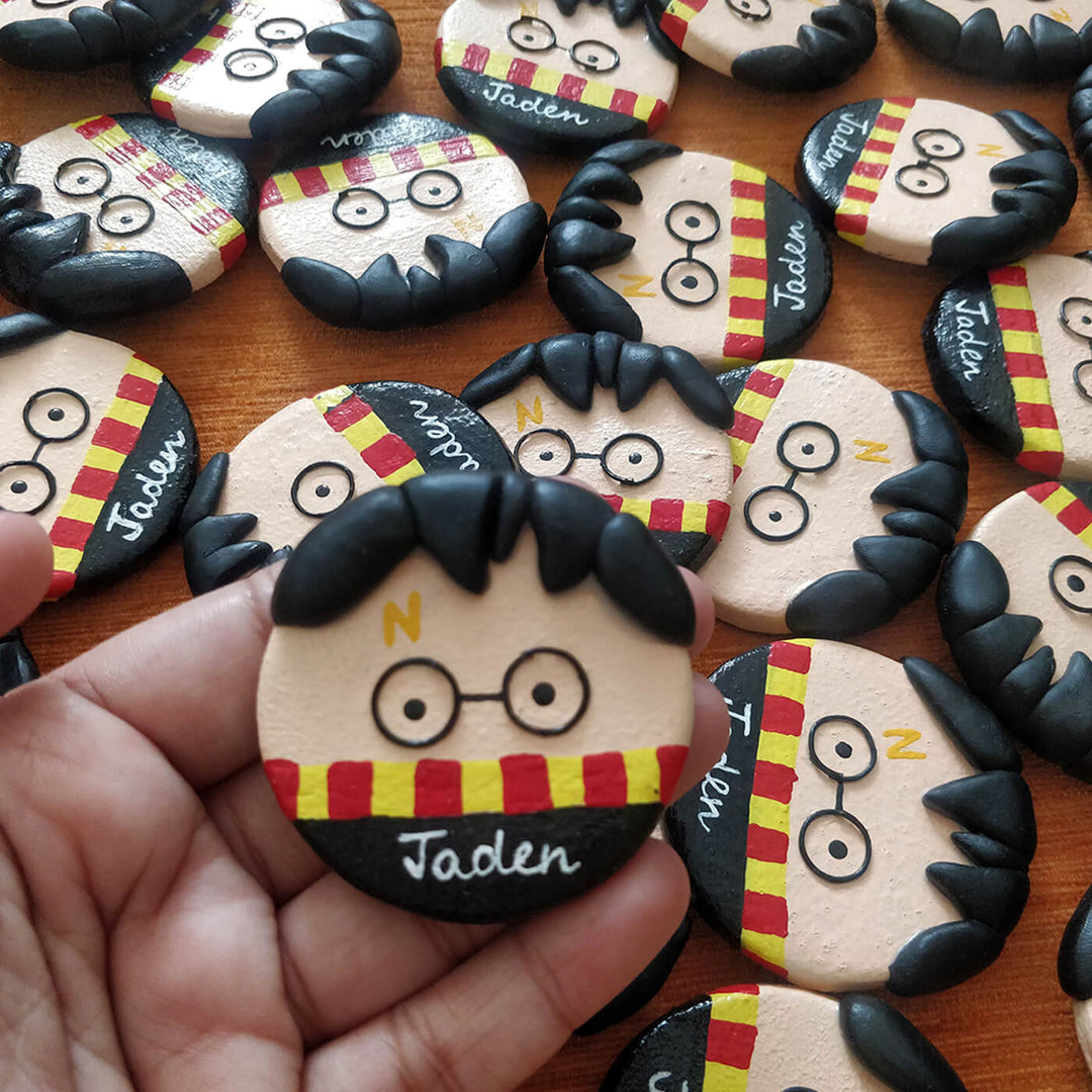 Handcrafted Personalized Harry Potter Clay Magnets