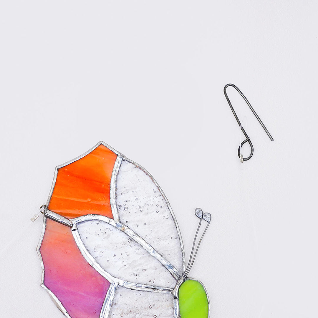 Handcrafted Stained Glass Hanging Suncatcher Butterfly