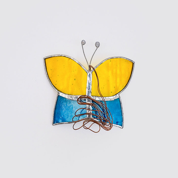 Handcrafted Stained Glass Hanging Suncatcher Butterfly