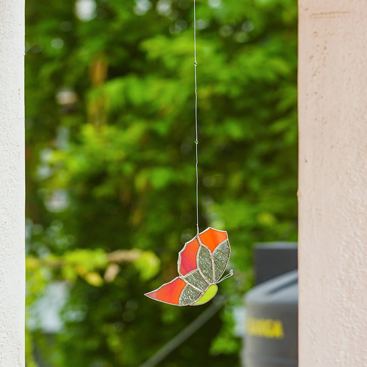 Handcrafted Stained Glass Hanging Suncatcher Butterfly