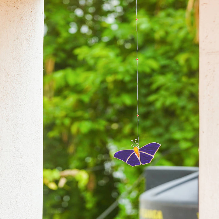 Handcrafted Stained Glass Hanging Suncatcher Butterfly