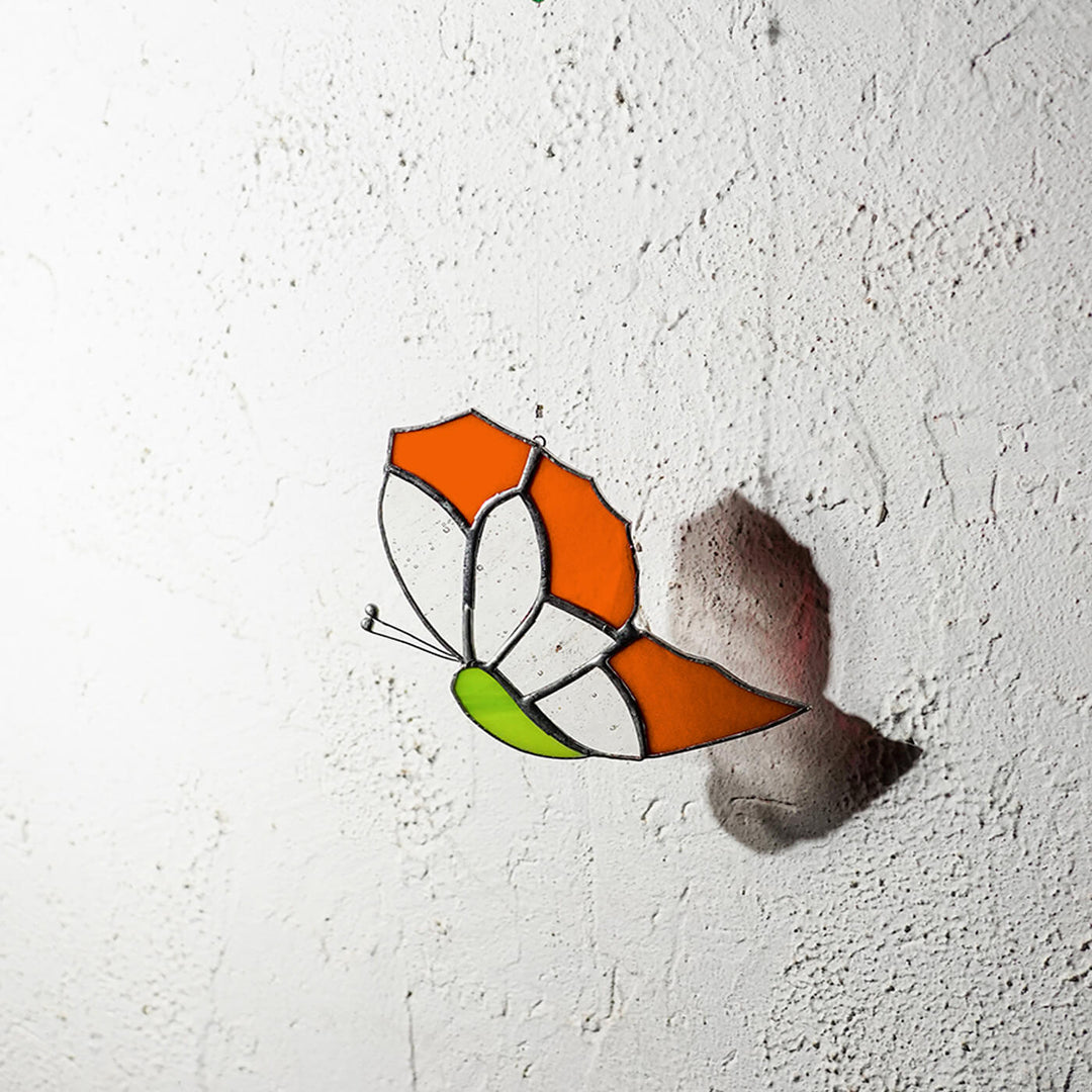 Handcrafted Stained Glass Hanging Suncatcher Butterfly