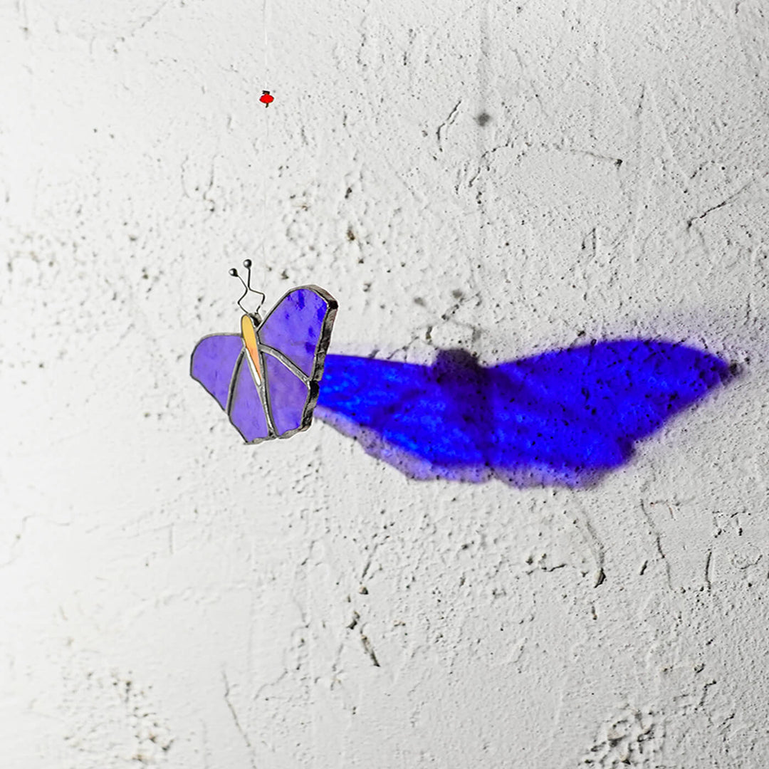 Handcrafted Stained Glass Hanging Suncatcher Butterfly