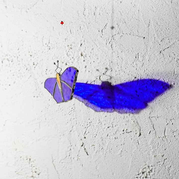 Handcrafted Stained Glass Hanging Suncatcher Butterfly