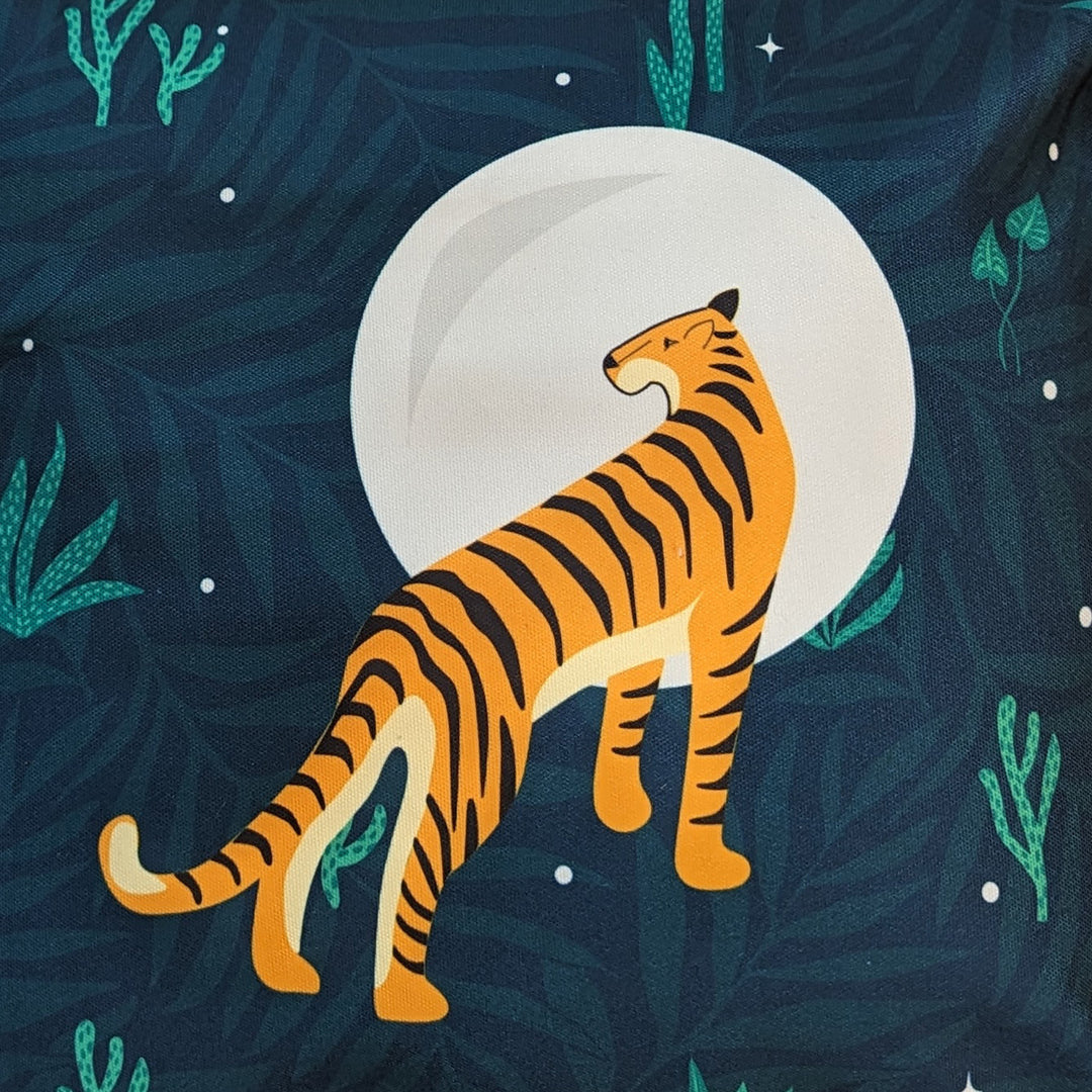 16 Inch | Printed Sundarban Mist Turning Tiger Cushion Cover