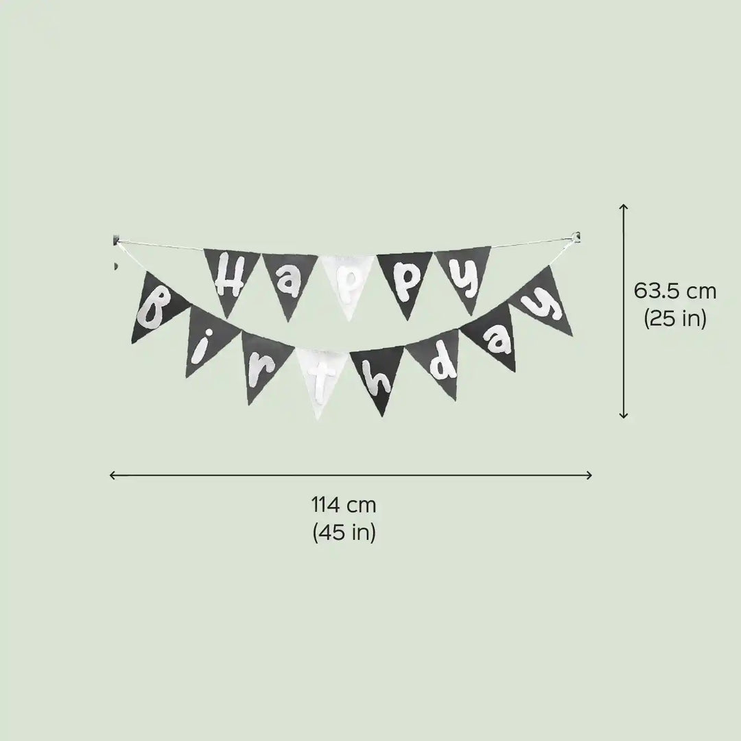 Handmade Pennant Design Felt Happy Birthday Bunting