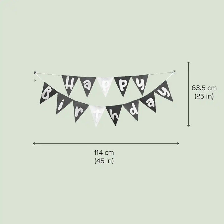 Handmade Pennant Design Felt Happy Birthday Bunting