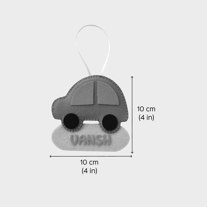 Personalized Car Felt Ornament For Christmas Tree Decoration