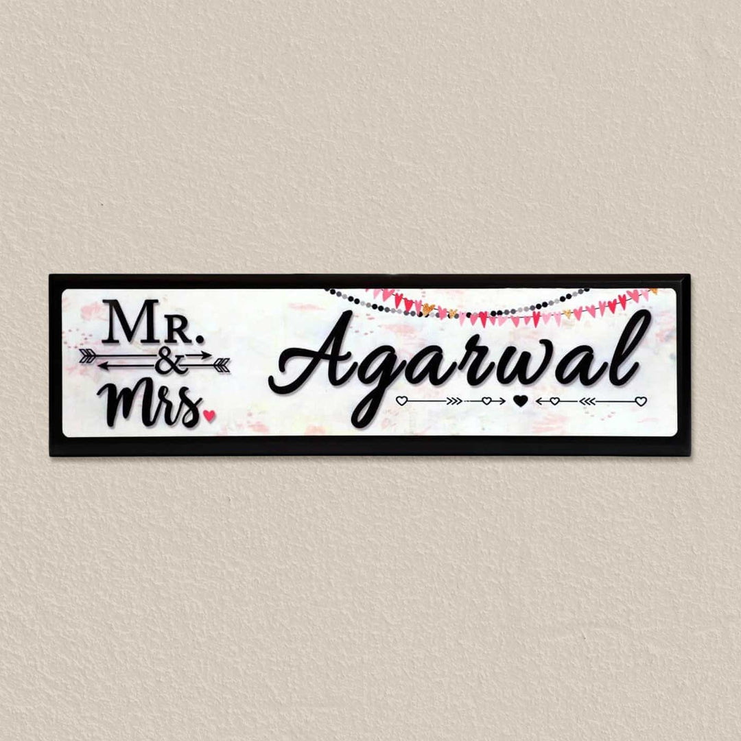 Personalized Sleek Rectangle Acrylic Name Plate