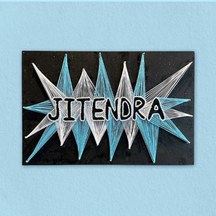 Personalized Handmade String Art Wooden Name Plate