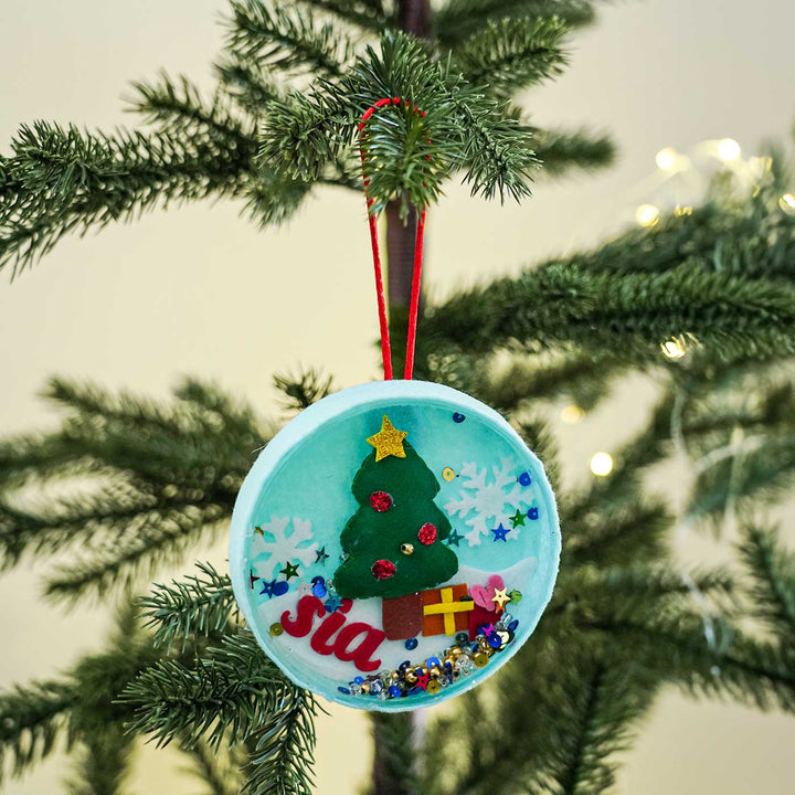 Personalized Xmas Tree Shaker Felt Ornament For Christmas Tree Decoration