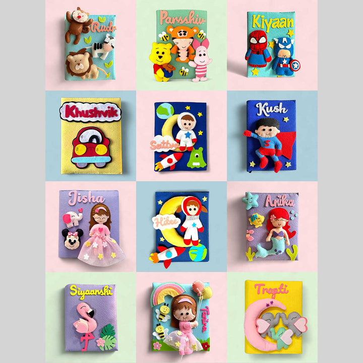 Personalized 3D Superhero Theme Felt Photo Album For Kids
