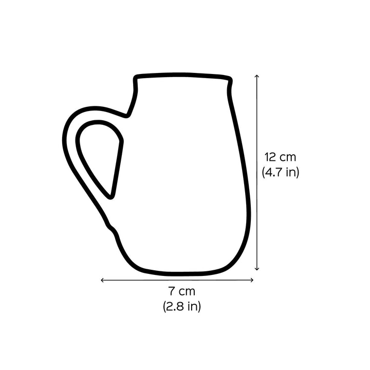 Personalized Hand-Painted Floral Heart Theme Terracotta Mug