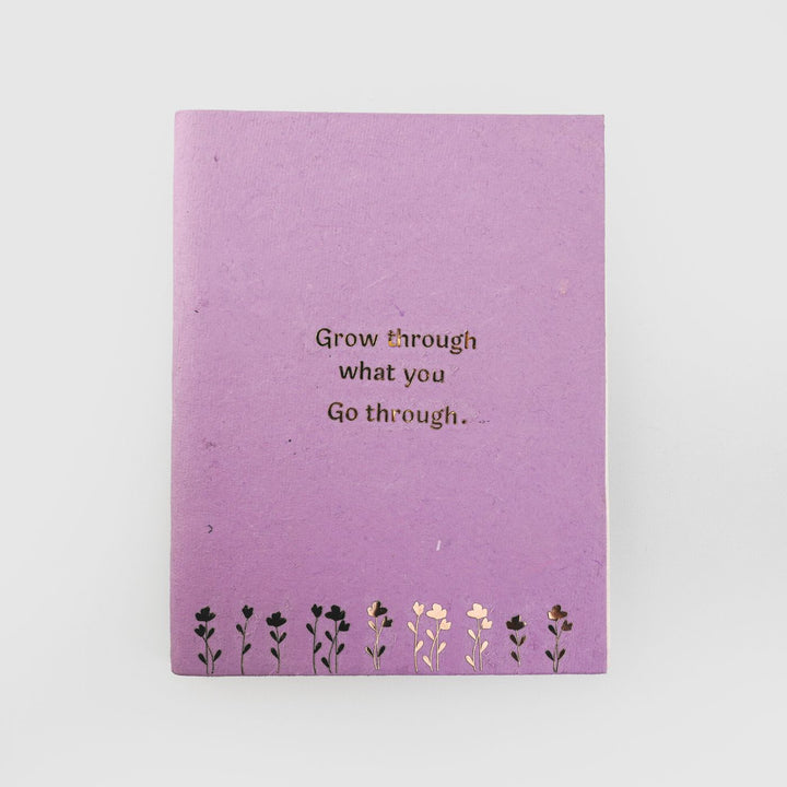 Handcrafted Metal Inscripted Notebook I A5, 70 Blank Pages, 100 GSM
