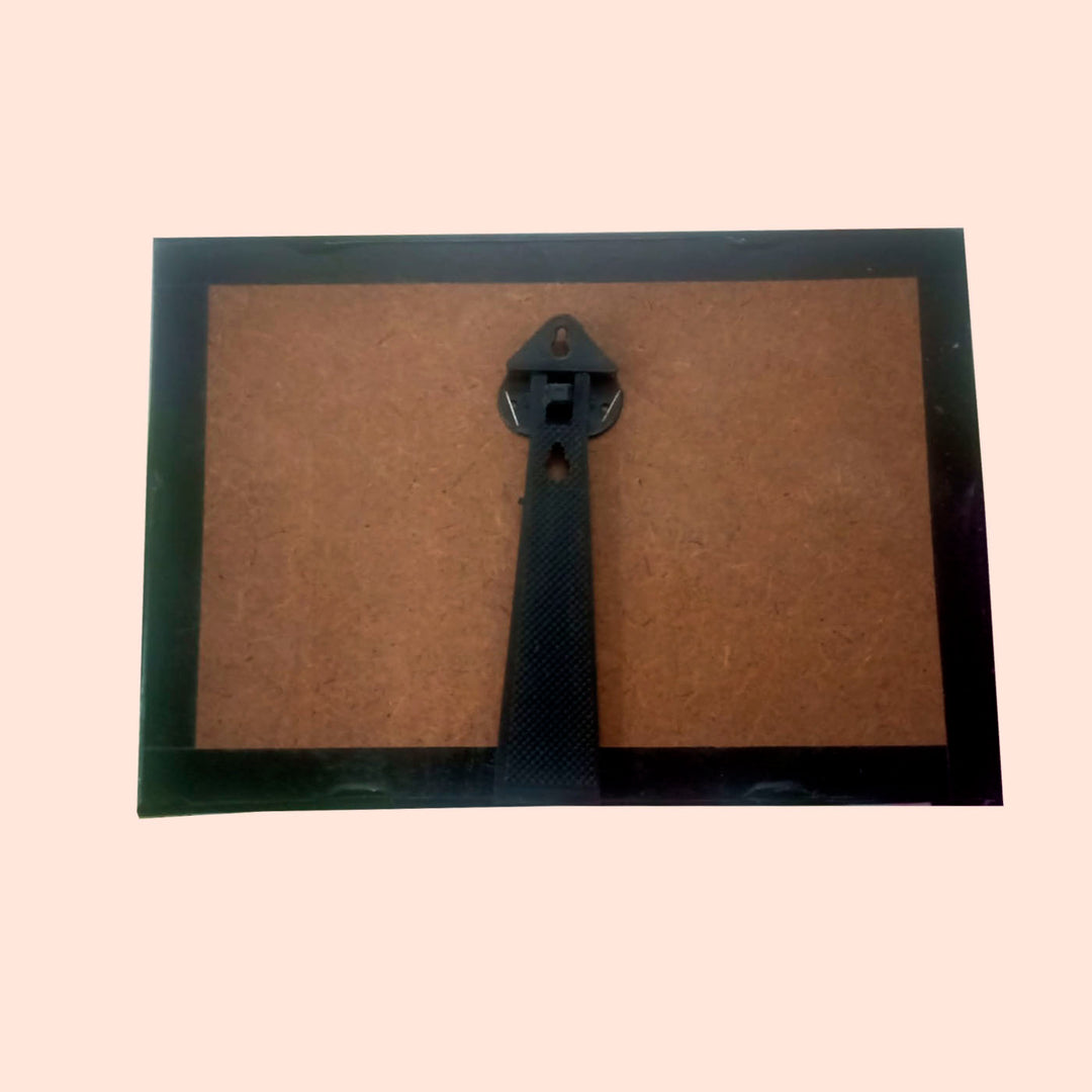 Personalized Quilling Name Plate Frame For House Office 2 - Back View Showing Stand and Hanger