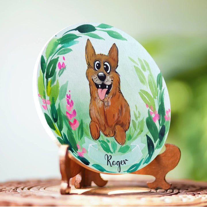 Photo Caricature Nameplate With Stand For Pets 10 - None (10)