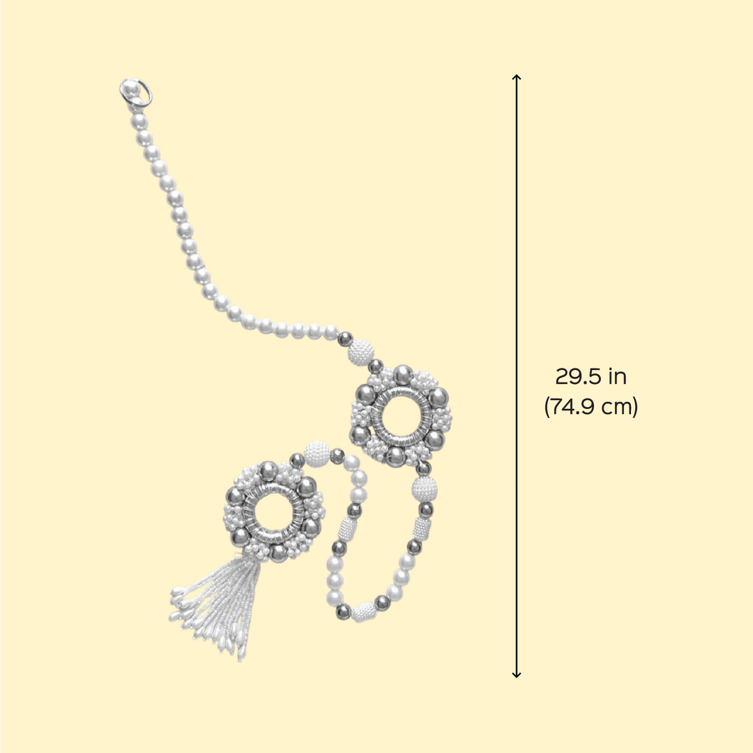 2 Pc | Handmade Beaded Flower Design Hanging