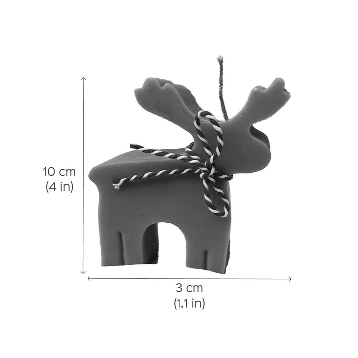 Handmade Reindeer Japanese Cherry Scented Soy Wax Candle For Christmas Decoration