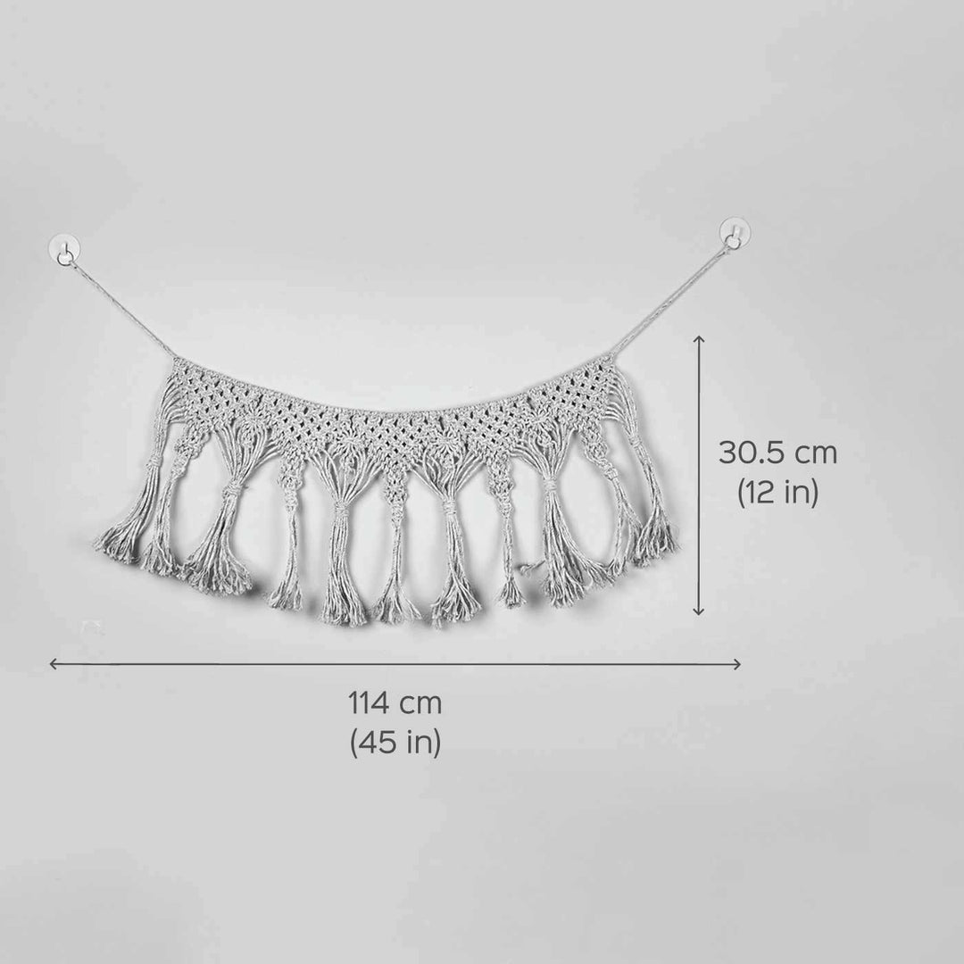 45 In | Handcrafted Boho Style Macrame Door Toran