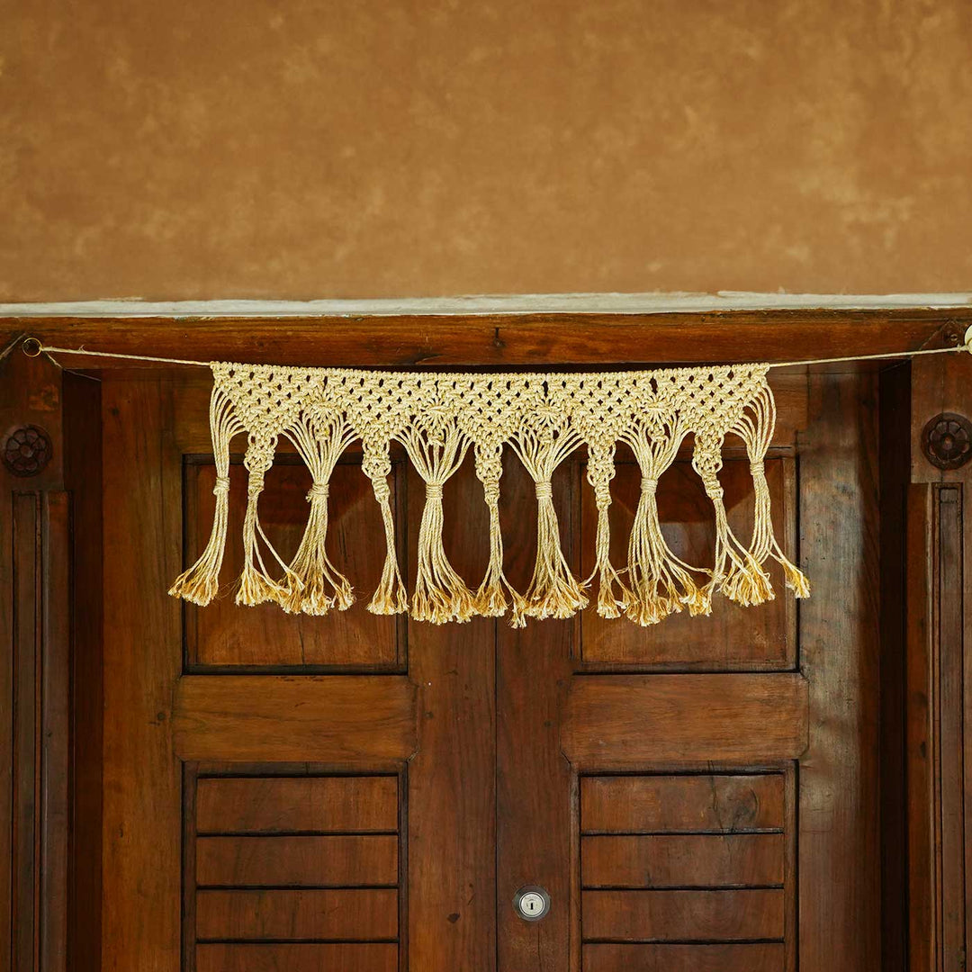 45 In | Handcrafted Boho Style Macrame Door Toran