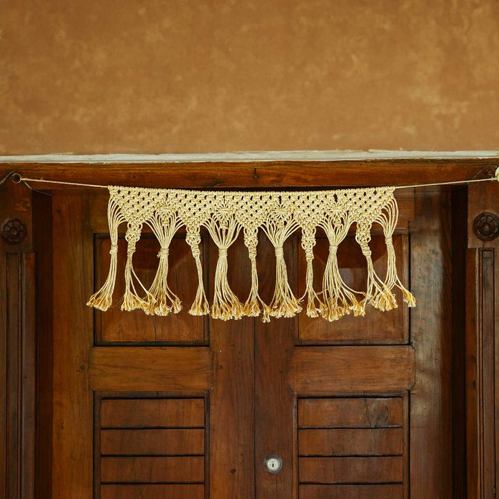 45 In | Handcrafted Boho Style Macrame Door Toran
