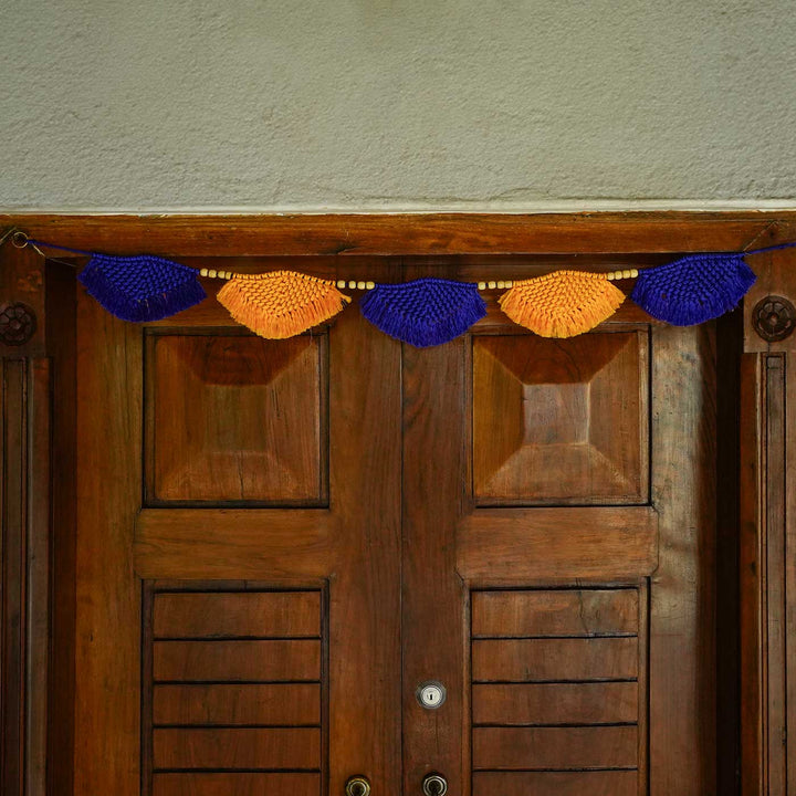 45 In | Handcrafted Shell Pattern Macrame Door Toran