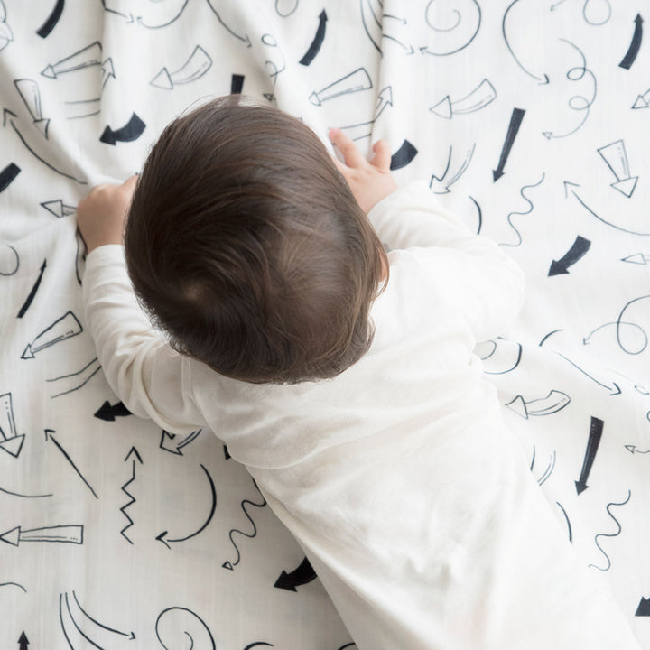 2 Pc | Organic Cotton Doodle Arrows Theme Swaddle Set | 0-4 Years