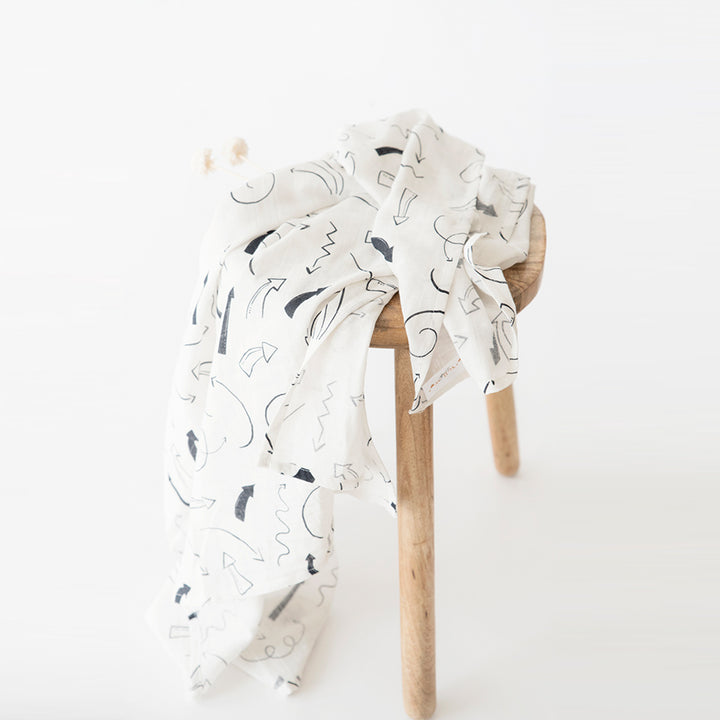 2 Pc | Premium Doodle Space Theme Swaddle | 0-4 Years