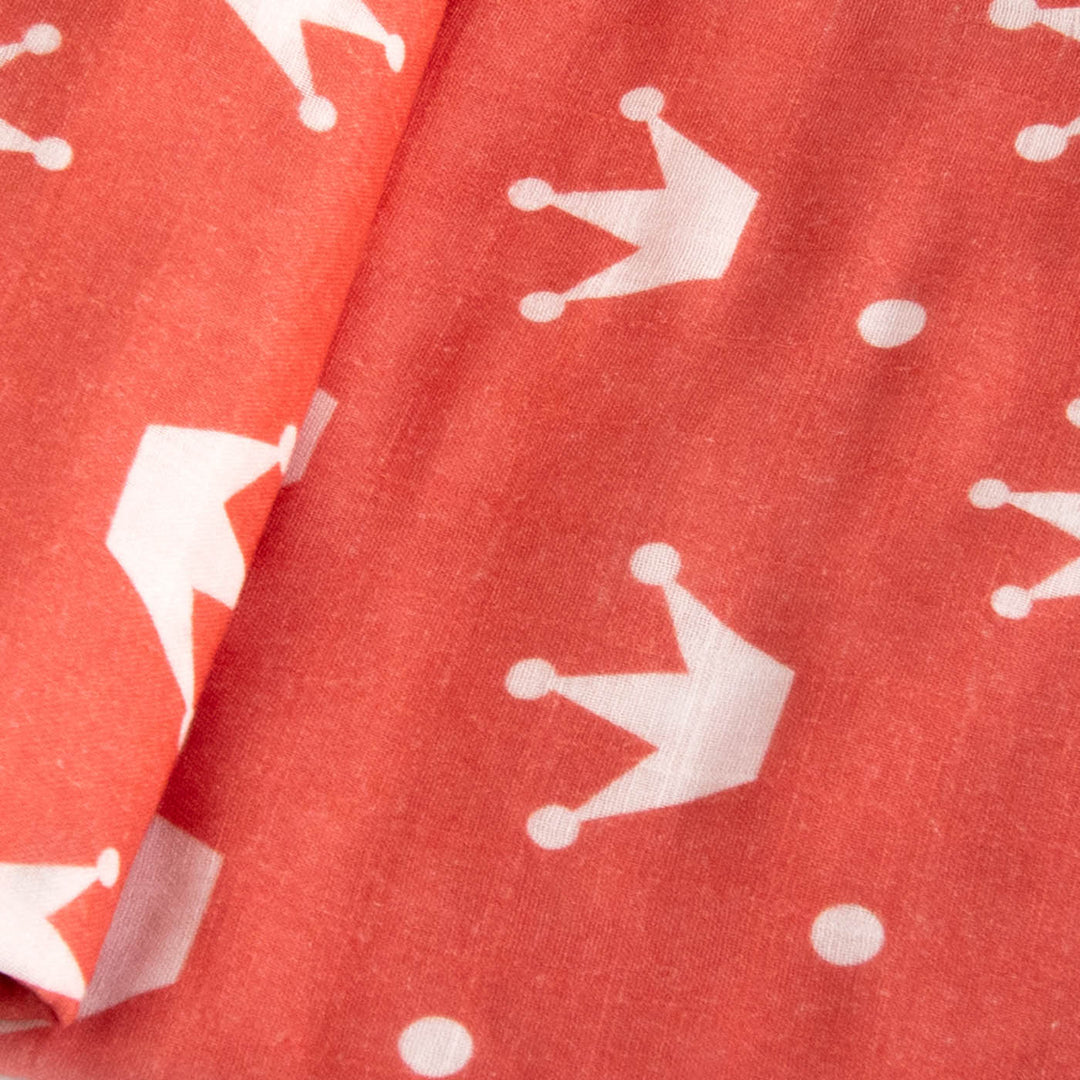 Soft Cotton Muslin Crown Theme Swaddle for Kids | 0-4 Years