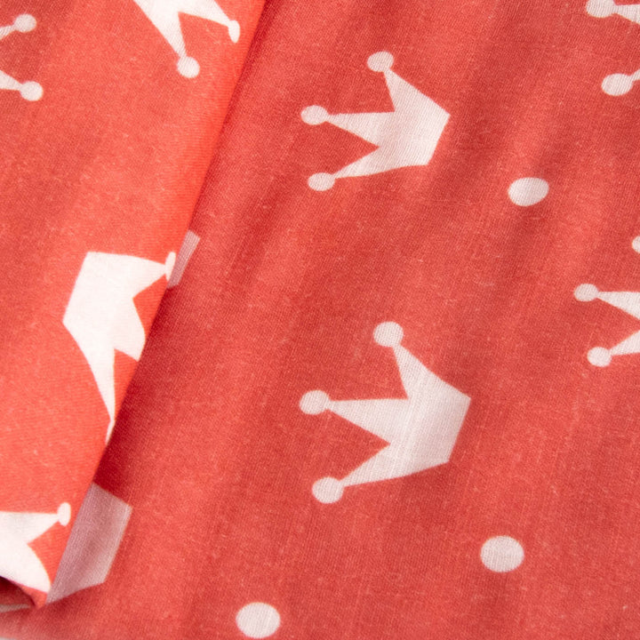 Soft Cotton Muslin Crown Theme Swaddle for Kids | 0-4 Years