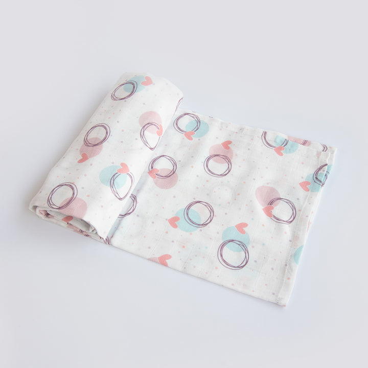 Ultra-Soft Heart Theme Swaddle for Kids | 0-4 Years