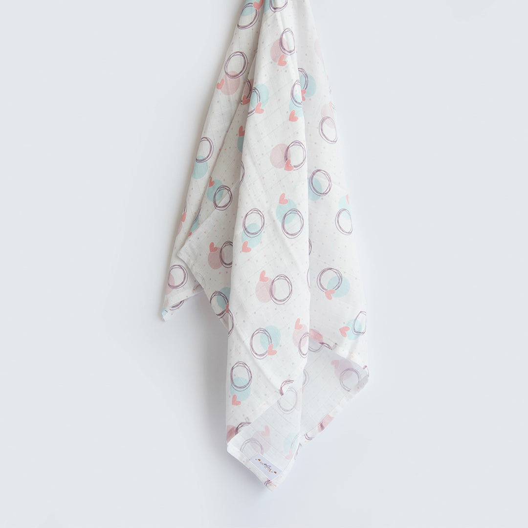 Ultra-Soft Heart Theme Swaddle for Kids | 0-4 Years